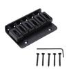 Guitar Bridge 6 String Top Loading Design Adjustable Electric Instrument Replacement PartsBlack for