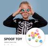 25Pcs 30mm Halloween Bouncy Balls Scary Eyeballs Party Trick Props Plastic Floating Bouncing Balls Party Favors Random Color