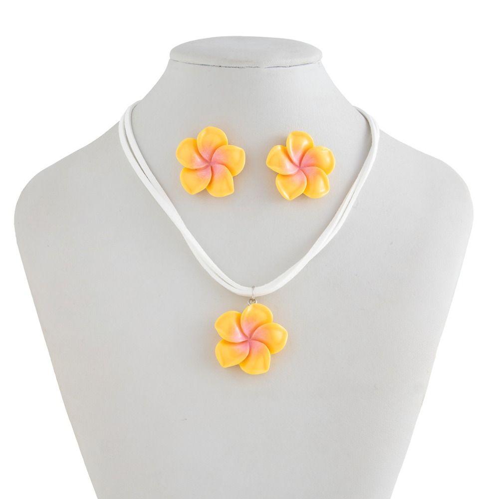 Bohemia Flower Necklaces Earrings Beach Necklaces Bohemia Style Jewelry Party