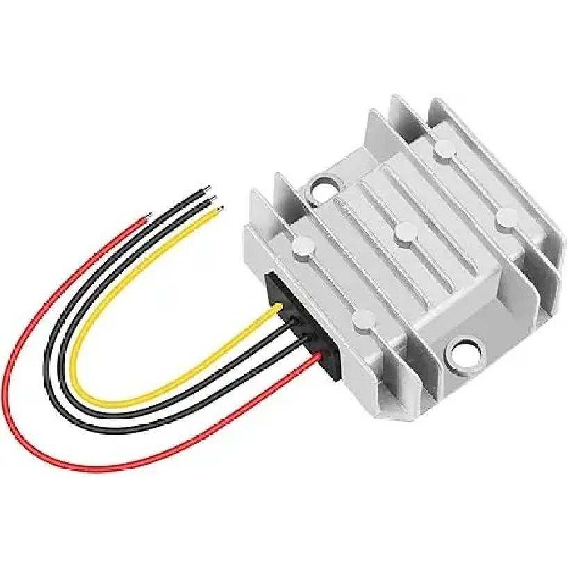 24V 36V 48V Step Down to 12V 20A Converter Buck Regulator Reducer Golf Cart Voltage Converter Waterproof Transformer with Fuse