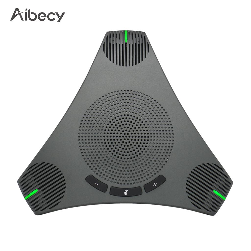 Aibecy USB-спикерфон Конференц-микрофон Всенаправленный компьютерный микрофон 360 градусов Голосовой прием с