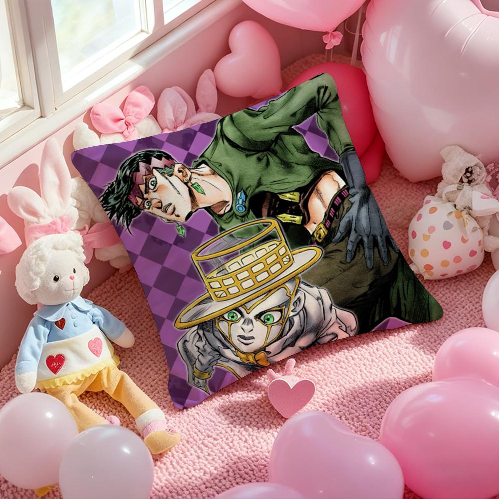 J-JoJo B-Bizarre Adventure Чехол для подушки с принтом узора Наволочка для гостиной, дивана, декора спальни