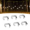 50Pcs Metal Christmas Lights Gutter Hooks Stainless Steel Christmas Lights Gutter  ers