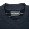 Emporio Armani Мужская толстовка с длинным рукавом и вышитым логотипом, круглый вырез, темно-синяя 6R1ME3-1JWPZ-0920