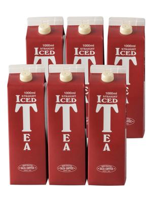 Холодный 1000мл x 6 Чай Саза Кенийский популярный День популярный День День [Прямой чай, без сахара, бутылки] Кофе, листья, подарок, презент, товар, Отца