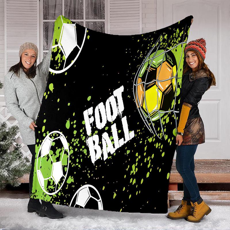 Football Blanket Perfect All Seasons Soft Comfortable Sofa Office Nap Travel Birthday Gift Christmas Present