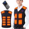 Jelva Electric Heated Vest with 40800mAh Fiber Electric Heated Jacket for Men and Slim Independent Front and Back 3 Temperature Fully and Fast