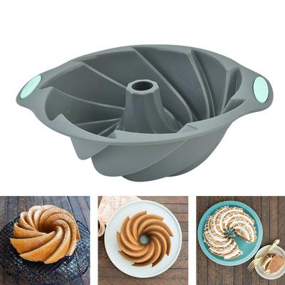 Форма для торта пищевая термостойкая антипригарная резьба DIY силиконовая шифоновая форма для торта спиральная форма для пончиков кухонные гаджеты