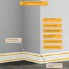 230cmX14cm XPE Foam Tiles Border Paper Self-adhesive Waistline Edge Banding Strip 3D Skirting Line