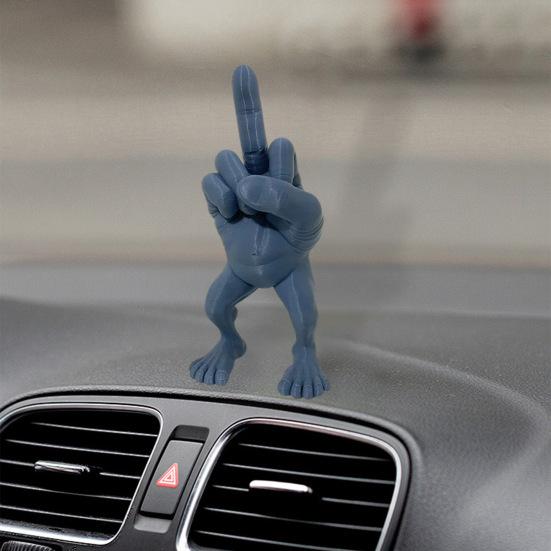 Фигура среднего пальца с ногами Статуя среднего пальца 3D-печатная скульптура Шутка-трофей Главная