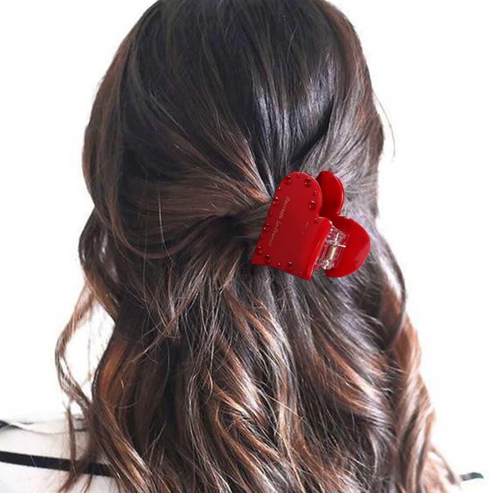 Clip Acetic Acid Korean Style Grab Clip Love Hair Claw Female Hair Accessories Hair Clip