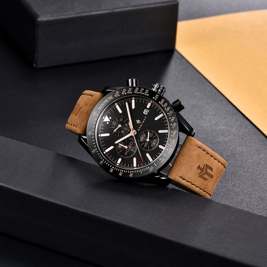 Часы BENYAR AKNIGHT, стильные часы, светящийся хронограф, фиксированный безель, аналоговый календарь, наручные часы, водонепроницаемые, японские кварцевые часы со стальным ремешком