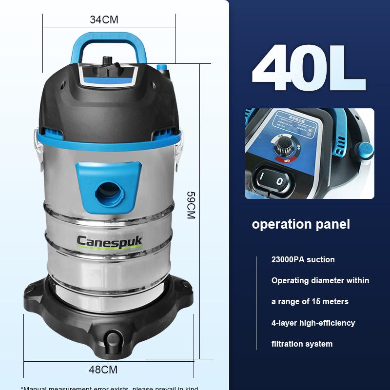 3200 Вт Электрический пылесос Промышленный Большая мощность всасывания Дом Автомобиль Коммерческая уборка Очиститель швов Деревообрабатывающая уборочная машина