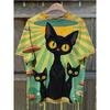 Men's Funny 3D Fantasy Animal Cat Dinosaur Print T shirt Loose Men Short Sleeve Cartoon Tees Outdoor Casual Streetwear Party Top