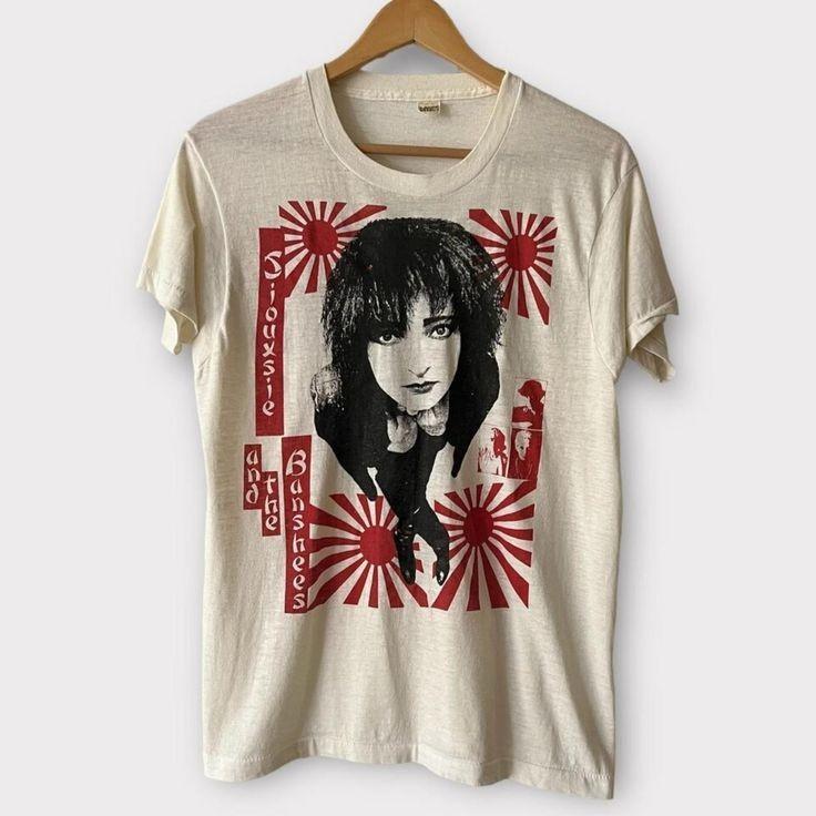 1980-е Siouxsie and The Banshees Винтажная футболка группы 90-х PA109 БЕСПЛАТНАЯ ДОСТАВКА Унисекс Футболка