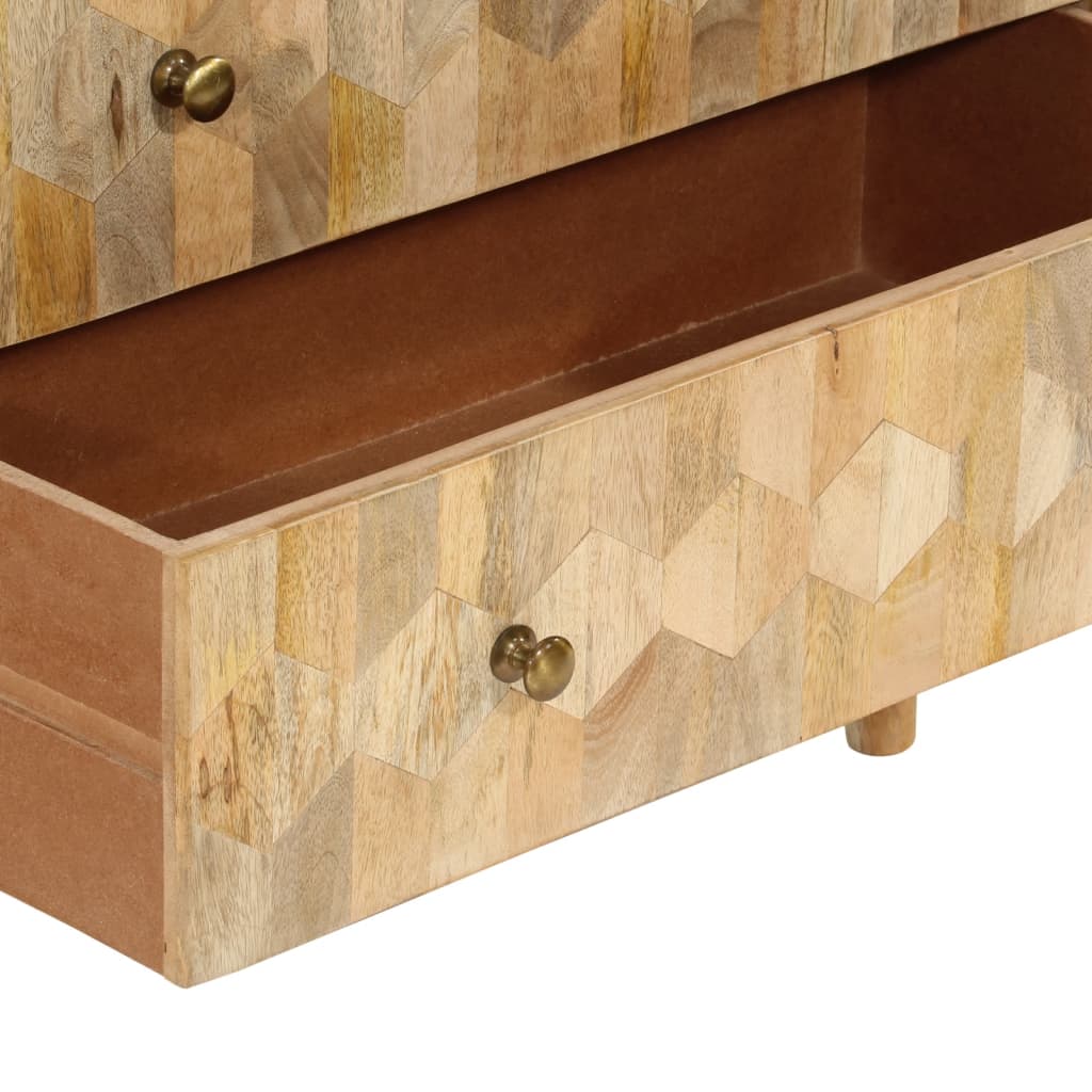 Drawer Chest 70 x 35 x 70 cm Solid Mango Wood