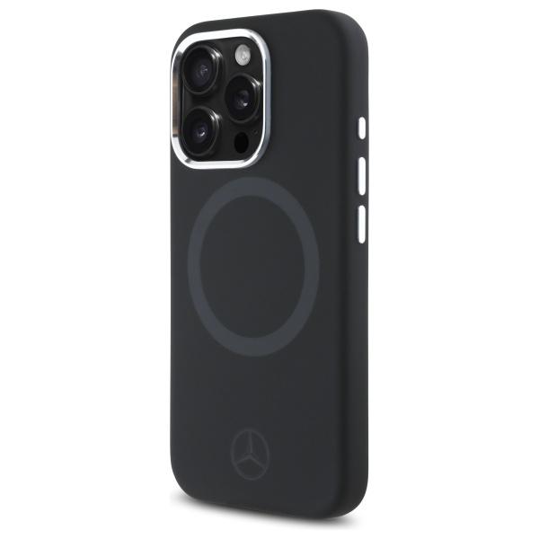 Mercedes Mehmp16X23Suttk Iphone 16 Pro   Max 6.9 Черный/Black Жесткий чехол Силиконовый Тональный логотип Magsafe