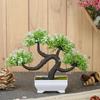 New 1 Pcs Artificial Bonsai Flower Tree with Designer Pot for Home Decor,Artificial Plant Bonsai Fake Tree, Living Room