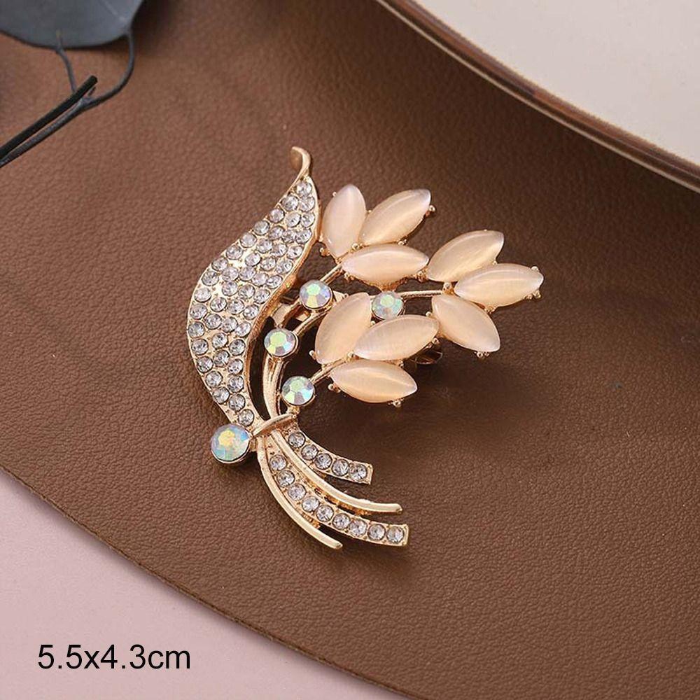 Anti-glare Alloy Pin Butterfly Rhinestone Brooch High-end Flower Brooch Women