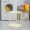 Корзина для белья Тележка для грязной одежды Портативный металлический органайзер для хранения
