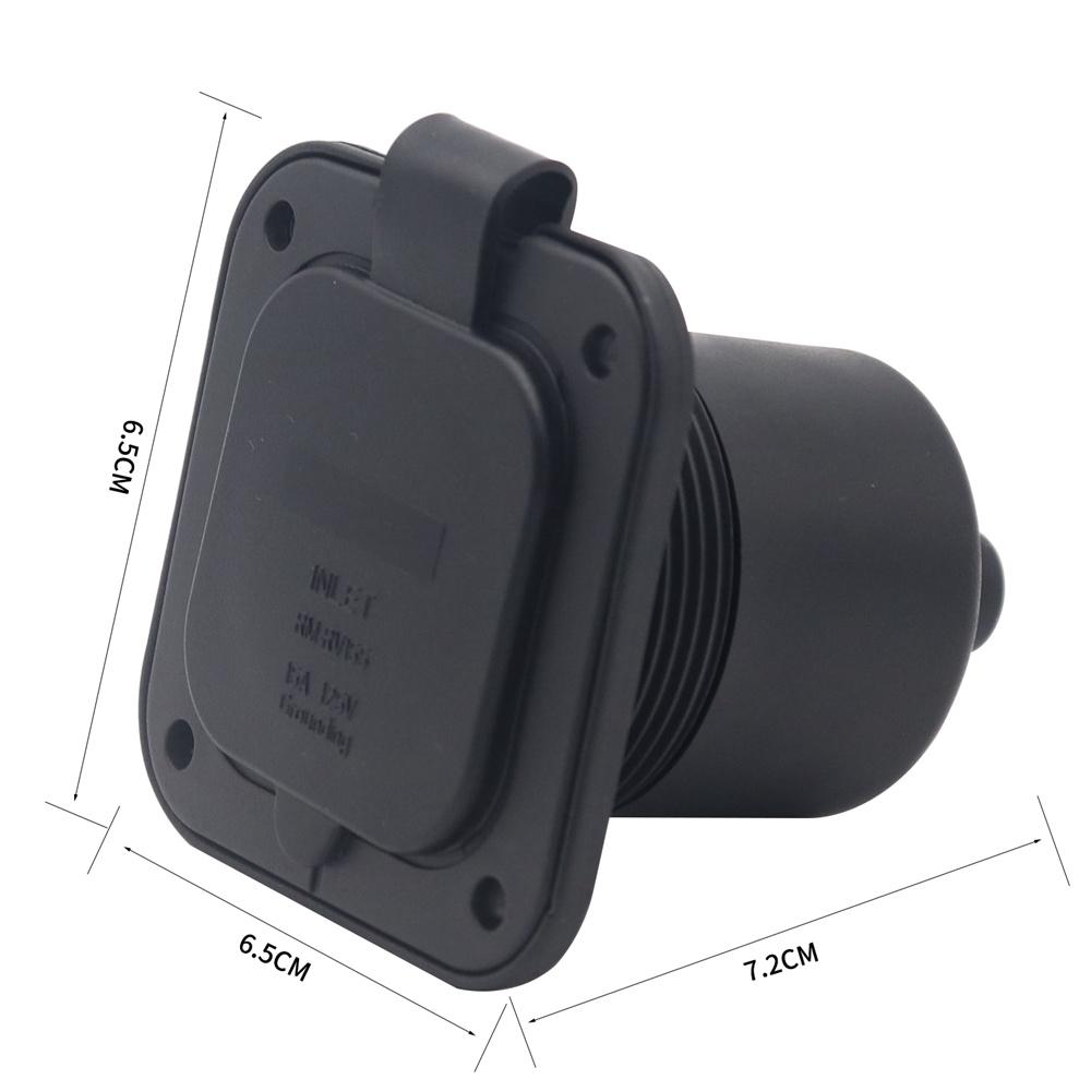 Вилка ввода питания для RV 125 В 15 А 5-15P с всепогодной крышкой для кемпера, прицепа, лодки