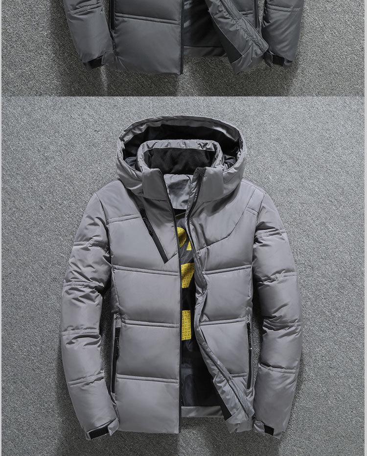 Мужская зимняя хлопковая куртка больших размеров со съемным капюшоном – Стильная, теплая, утолщенная, трансграничная спортивная одежда для улицы