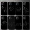 Art Simple Kiss Rose Sex Girl Body Phone Case For Iphone 11 12 Mini 13 14 Pro Xs Max X 8 7 6s Plus 5 Se Xr Shell