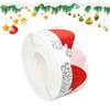 Santa Hat Stickers 500 Pieces Christmas Adhesive Stickers Holiday Invitation Decals For Holiday Home Gathering Party School Kids