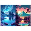 HuaCan Алмазная картина DIY Kit Ландшафтная картина Полная круглая дрель Мозаика Ночной вид Картины Вышивка Домашний декор