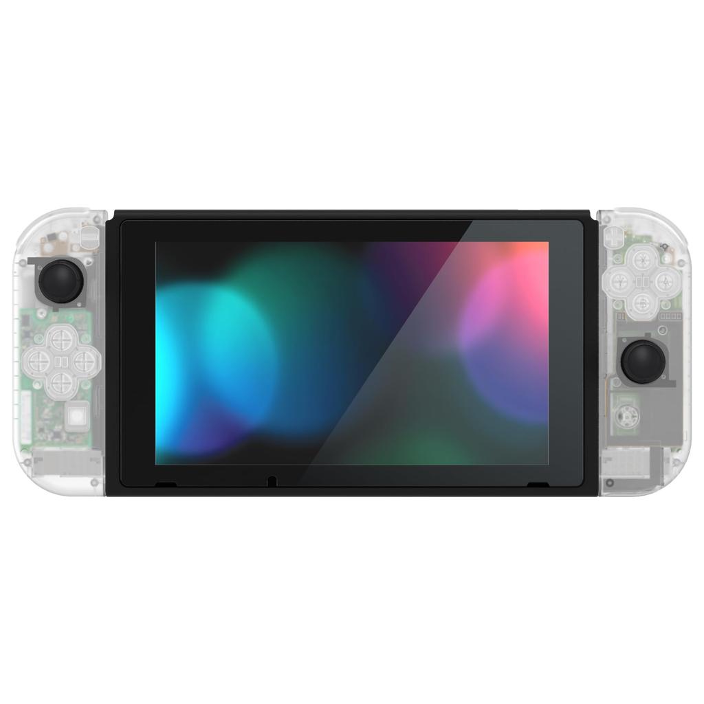 Изготовленный своими руками сменный корпус для eXtremeRate, прозрачная задняя пластина из материала для держателя переключателя, корпус контроллера и полный набор кнопок