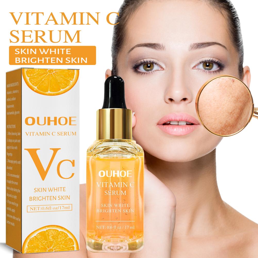 Витамин С Эссенция Устранение морщин Укрепление Разглаживание мелких морщин Антивозрастной Увлажнение Осветление Отбеливание Уход за кожей Сыворотка для лица Масло