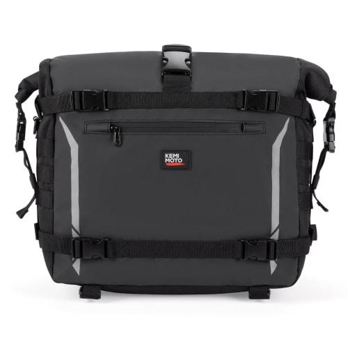 KEMIMOTO Side Bag PVC Waterproof Material Motorcycle Side Bag 15L-25 Extension Function 100% All-Waterproof Side Bag Inner Waterproof Structure Seat B