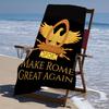 proof beach towel with a SPQR Roman Eagle1 pattern - soft,absorbent,quick-drying,machine washable - perfect for swimming,camping,bathing
