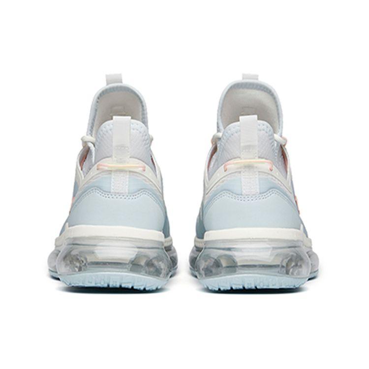 Anta Comfortable Shock Absorbing Wear Resistant Breathable Low Top Casual Running Shoes Women Sneakers White Blue 922135518-1