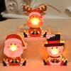 Christmas Decorations Christmas Wood Glow Pendants Children's Gifts Christmas Tree Decoration Pendants