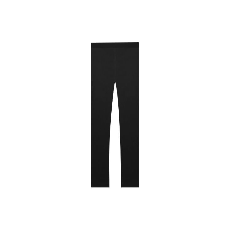Fear of God Essentials Fw21 Athletic Legging Black Logo Printed Skinny American Heavyweight Knit Sports Pants Unisex Black FOG-FW21-033