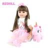 BZDOLL 60 см кукла реборн для малышей, тканевое тело, 24 дюйма, мягкие виниловые конечности, куклы принцессы для девочек, подарок на день рождения, детский игровой домик, игрушка