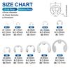 NINDEJIN 430pcs e-clip Assortment Kit M1.2-M10 Stainless Steel Carbon Steel Snap Ring Washer E-shaped External Retaining Ring