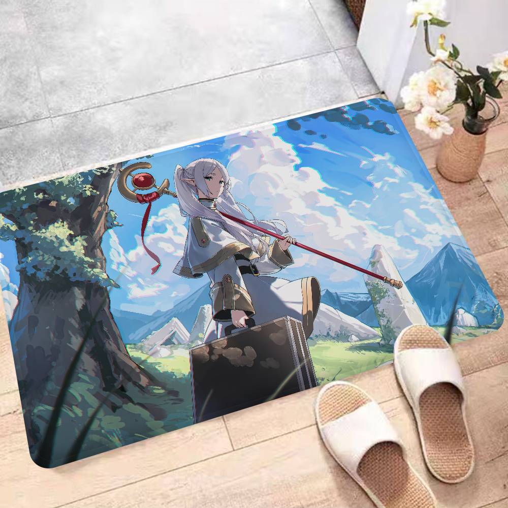 Аниме Фрирен Коврик для входной двери Скандинавский стиль Спальня Гостиная Придверный коврик Дом Балкон Противоскользящий Современный домашний декор