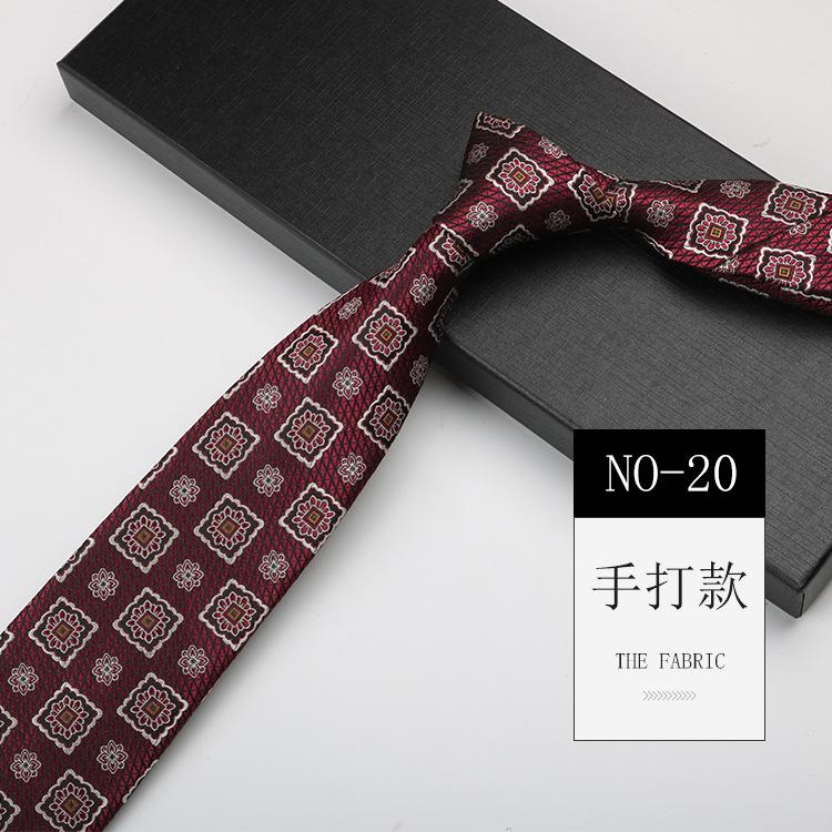 Деловой галстук мужской ручной работы, свадебный для жениха, для работы, банкетный, высококлассный узор, 8 см длиной