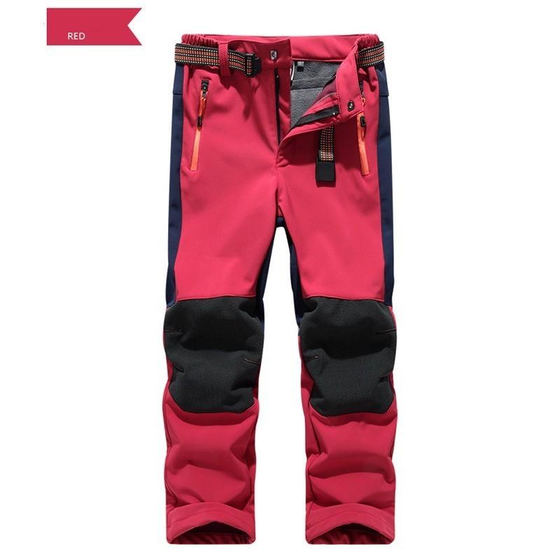 2024 New Windproof Waterproof Children Outdoor Kids Pants Boys Girls Soft Shell Pants Warm Teensclimbing Pants Sweatpants Enfant