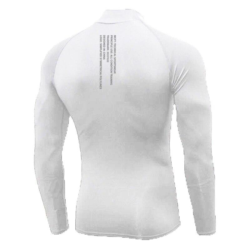 Muscleguys Осенняя одежда для тренировок Мужские свитера с полувысоким воротником Фитнес Бодибилдинг Простые футболки