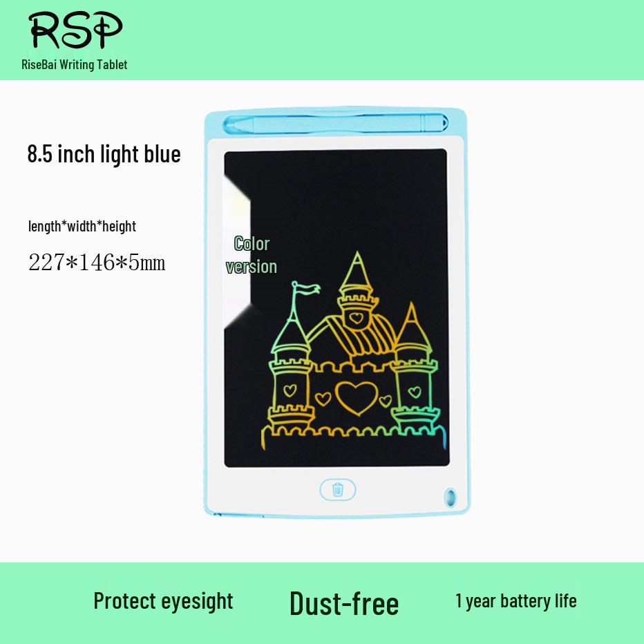 White LCD Drawing Board for Kids - 8.5", 10", 12" Educational Handwriting & Art Toy