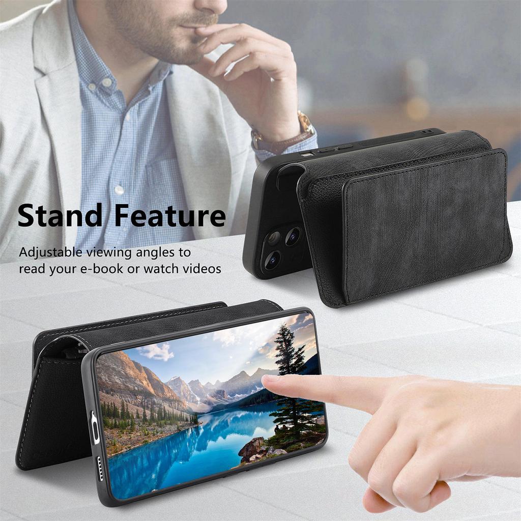 CASENEO MW-02 Phone Case For Honor Magic8 Lite 5G / X9d 5G / X70 5G Detachable Magnetic Leather Flip Cover