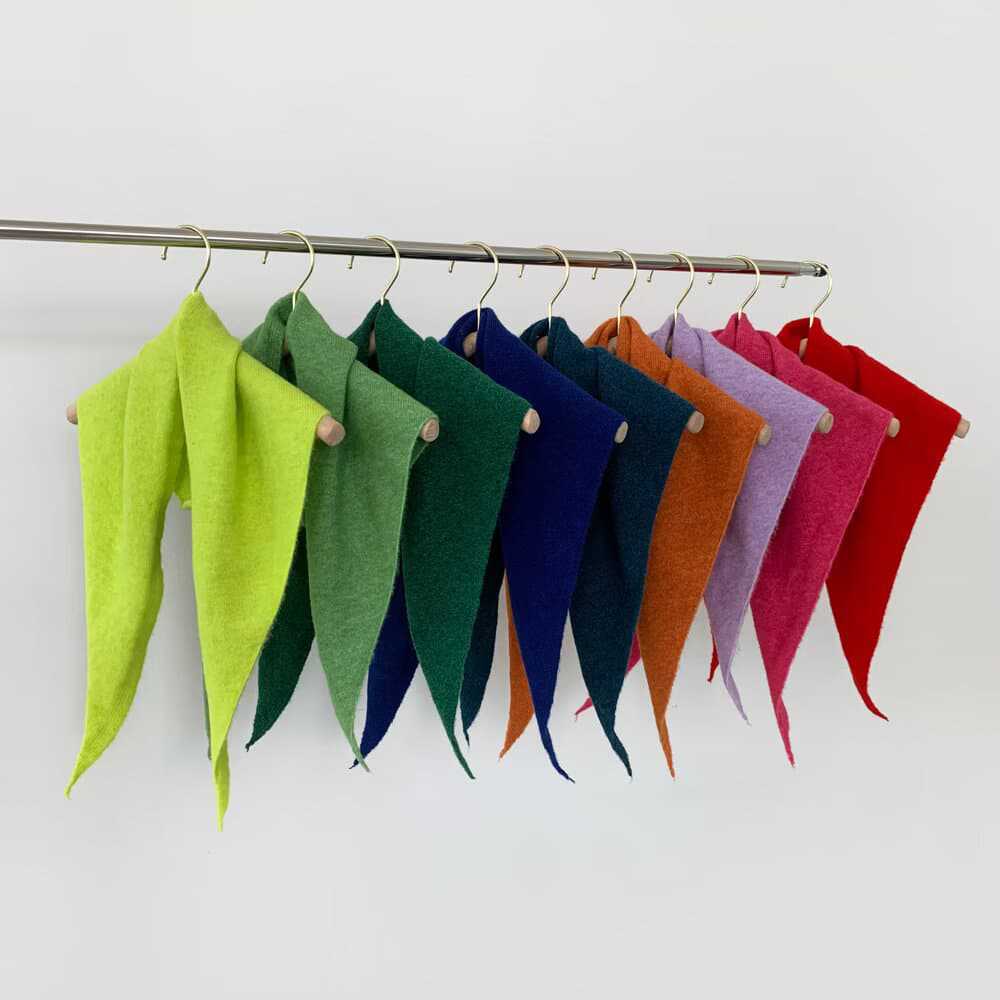 Однотонный многофункциональный вязаный шарф осенне-зимний треугольный шарф косынка термошаль вязаный шарф шарф для лица