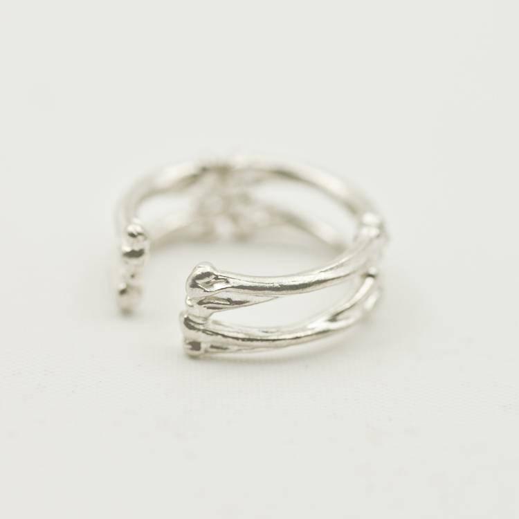 Креативное кольцо Zhenrong на Хэллоуин с открытой костью - Унисекс, популярный европейский и американский стиль