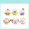 6 Pcs Eggy Party Sheep Design Mini Model Desktop Decoration Ornament Set For Kids Play And Decor