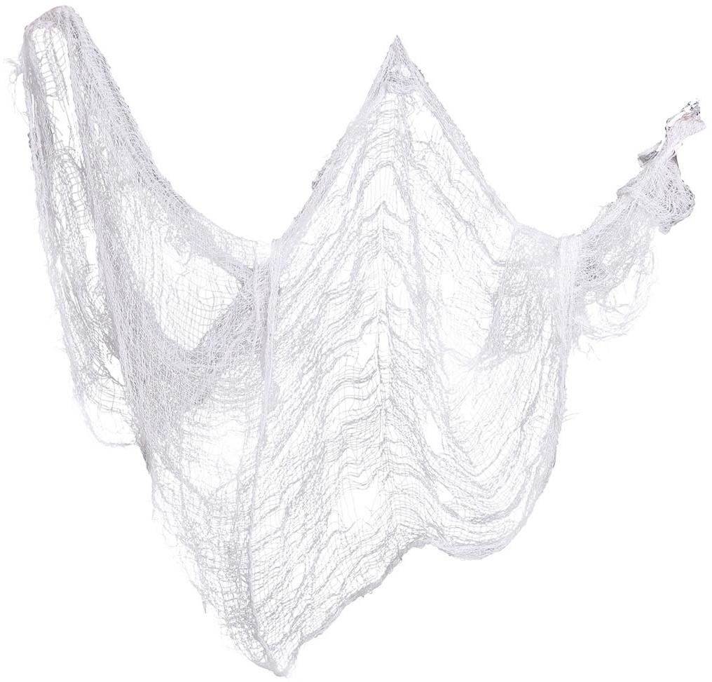 White Halloween Spiderweb Mesh 76X228Cm