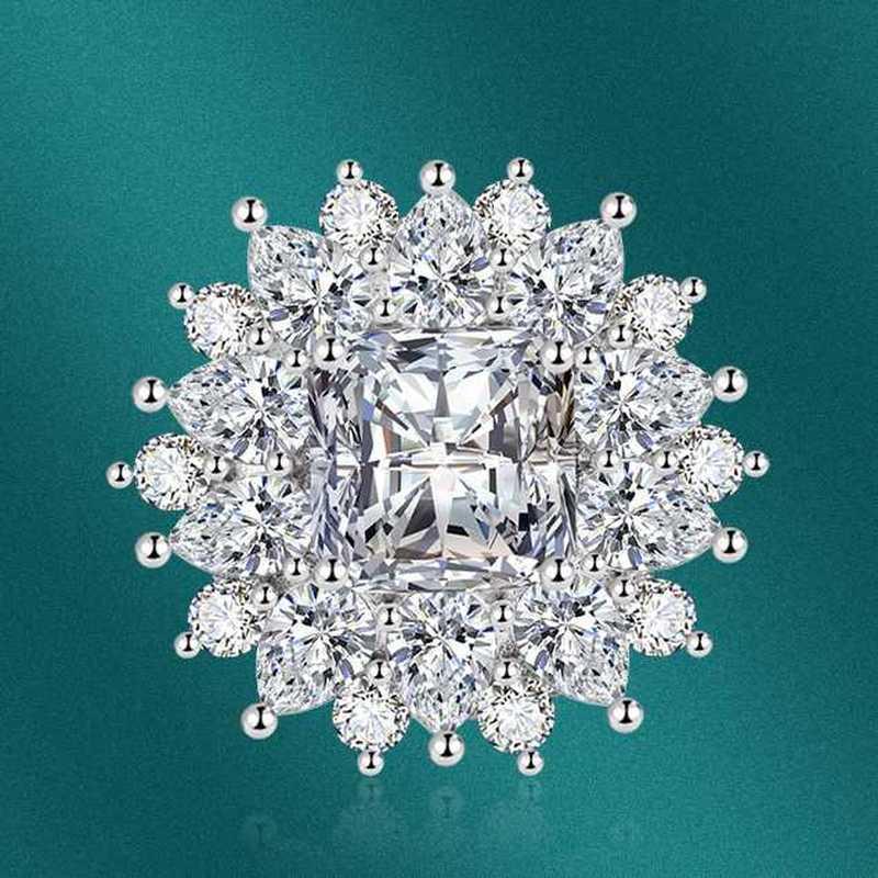 Sace Gems Классическое кольцо из медного сплава с цирконом, женские ювелирные изделия, свадебный подарок для вечеринки