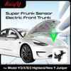Для Model 3 Y S X Highland 2025 Электропривод закрытия переднего багажника (Frunk) Электропривод мягкого закрытия Автоматический замок